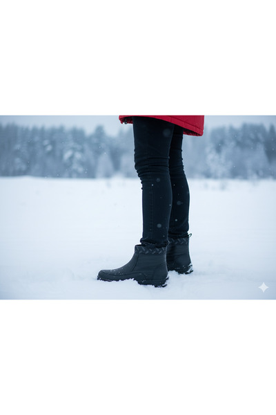 Uçar Av Outdoor Kar Botu İci Kurklu Yagmur Soguk Gecirmez Yandan Fermuarli