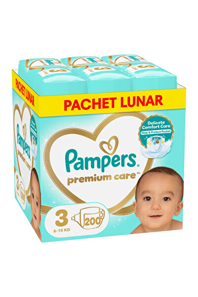 Pampers Scutece Premium Care XXL Box Marimea 3, 6-10 kg, 200 buc