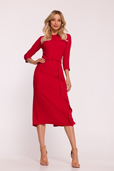 Stylove s425 Elegant dress with decorative frill