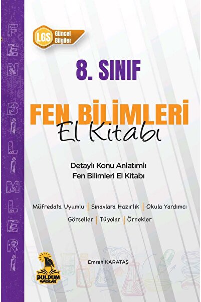 Buldum Yayınları 8. Sınıf LGS Fen Bilimleri El Kitabı (Detaylı Konu Anlatımı)