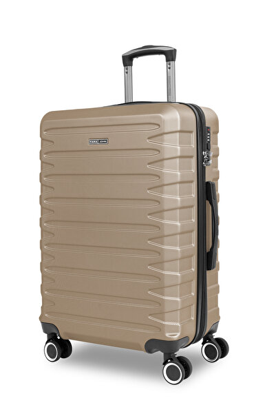 PARAJOHN Aero 24-Inch (Medium) ABS Hard Case Checked-In Luggage Trolley Bag with 4 Spinner Wheels and Lock