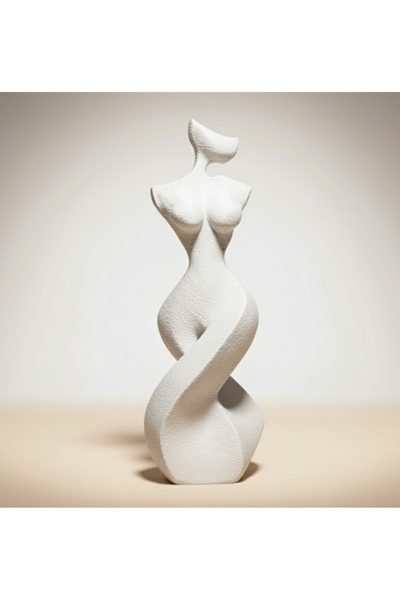hivhestın Twist Kadın Figürü Heykeli | Modern Minimalist 3D Baskı Sanat Objes...
