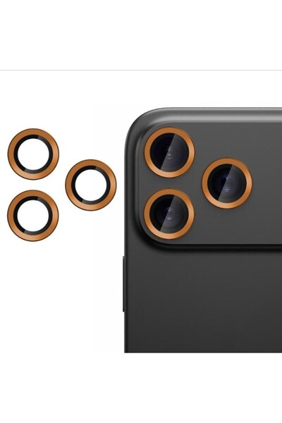 Powerfox İphone 17Pro ve 17 Pro Max Uyumlu Darbeye Dayanıklı Cam Kamera Lens ...