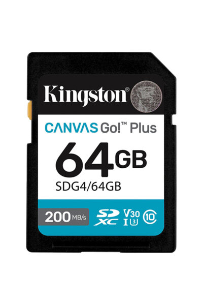 Kingston Canvas Go Plus 64GB memory card (SDG4/64GB)