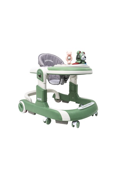 Z-Tools Premergător pentru bebeluși cu 6 roți silențioase, 6 luni+, scaun reglabil, pliere ușoară, verde / ZTS9131