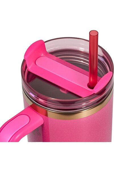 Twisoo Barbie x Stanley 40oz Twist ’N Turn Quencher Limited Edition Orange Insulated Travel Mug, Leak-Proof