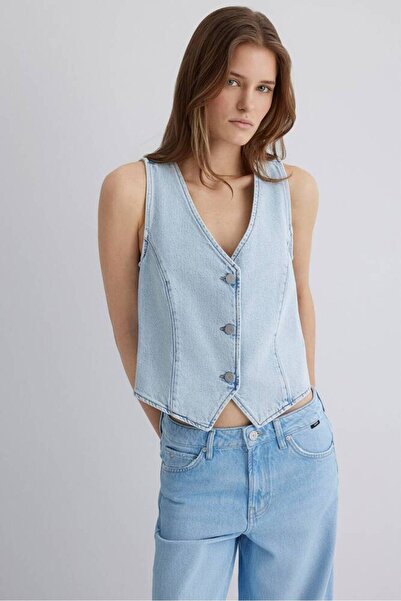 Mavi Women's Vela Denim Vest 1110448-89682