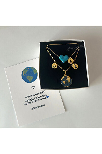 Alis Accessory Murano kalpli dünyam kolye