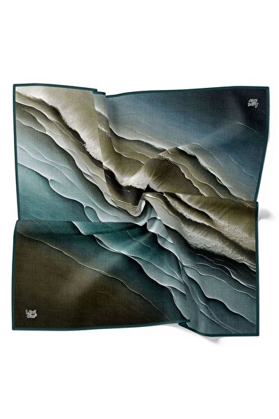 Levidor Sea Wave Pattern Sparkling Crystal Scarf