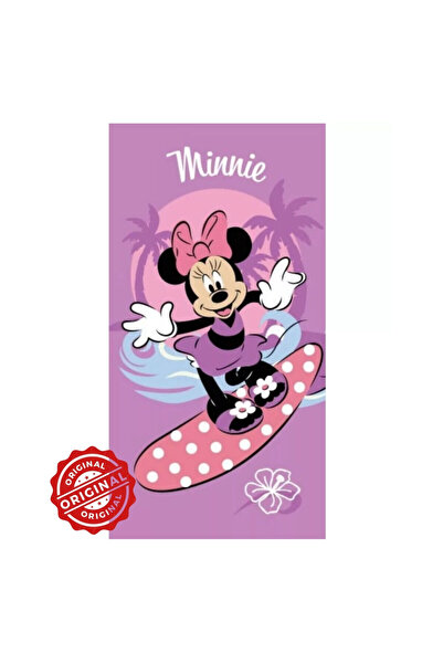 OEM Disney Minnie Mouse Surf Purple children's bath towel – fast-absorbing mi...