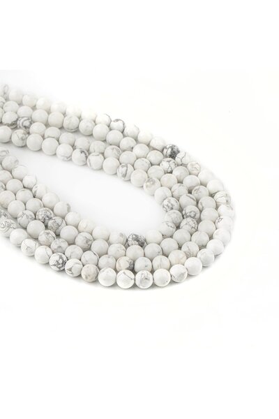 Zeynep Büyükbay Havlit Natural Stone Beads (6mm Sphere Cut)