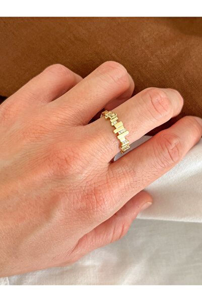 LİLAAKSESUAR Zirkon taşlı Xuping ritim yüzük