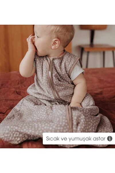 PAMUK HANIM Outlet Fiber-Free 1.0 Tog Baby Girl - Boy Sleeveless Zippered Sleeping Bag/Dulkurusu