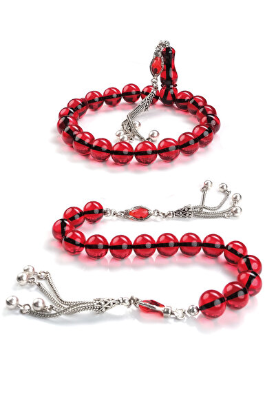 TESBİHCİBABA تميمة من حجر الزركون المقطوع على شكل كرة، مجموعة تسبيح زازا 12*12 مم مع حجر بافون