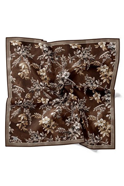 Levidor Φθινοπωρινό τραγανό μοτίβο λουλουδιών με λαμπερό κρυστάλλινο κασκόλ