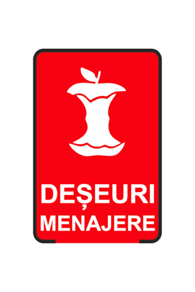 autostickere Autocolant indicator decorativ - Deșeuri menajere, A4 (21x29,7 cm)