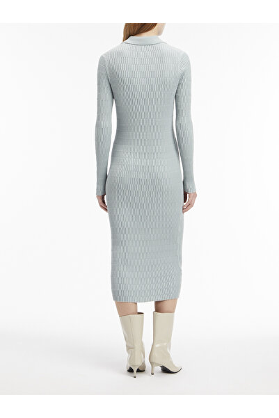 Calvin Klein Women Abyss Slim Textured Shirt Dress