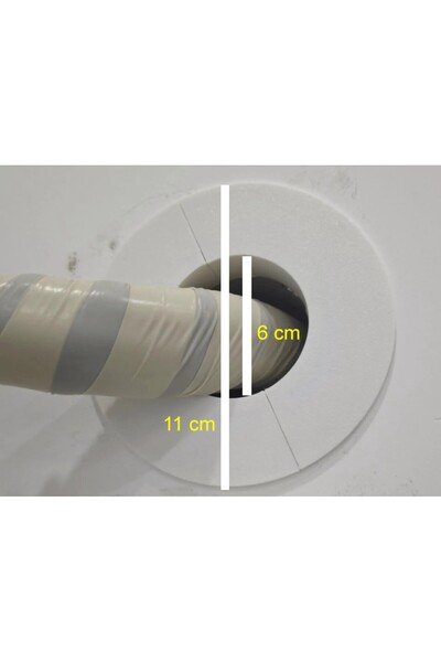 GenelTedarik Klima Borusu Delik Kapatma Dekoratif Kapak Boru Kapağı Plastik B...