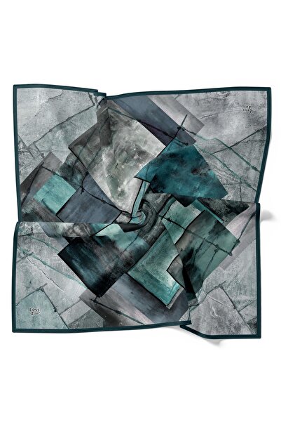 Levidor وشاح كلاسيكي بنمط باتيك سلكي مرصع بالكريستال اللامع