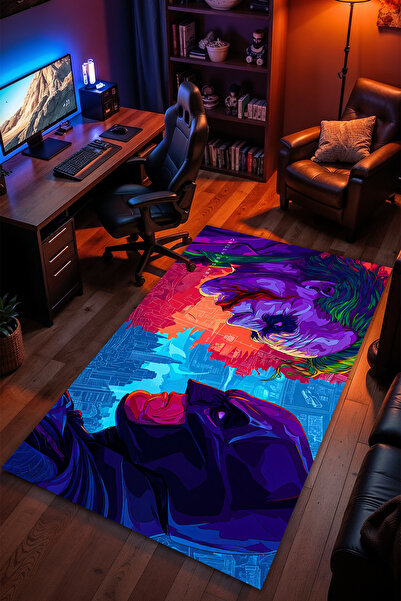 Charmbi Batman Desenli Kaymaz Taban Makinede Yıkanabilir Gaming Oyuncu Gamer ...