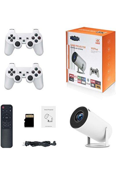 JUNGLEE X10PLUS ANDROİD PROJEKTÖR + GAME PROJECTOR ULTRA HD 4K EV SİNEMA YANS...