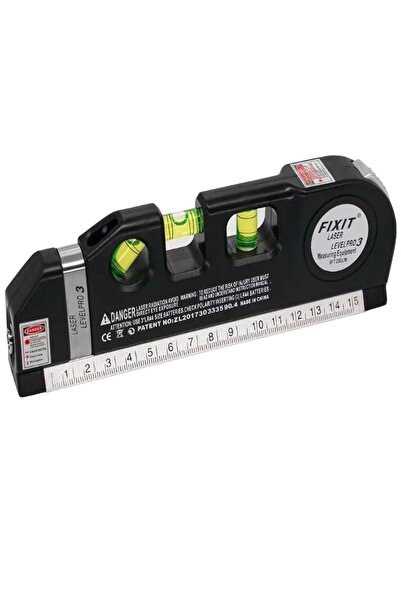 OEK Nivelă laser 4 în 1, multifuncțională cu tijă și ruletă de 2,5 m, riglă d...