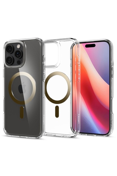 Spigen Carcasă pentru iPhone 16 Pro Max, Ultra Hybrid - Auriu