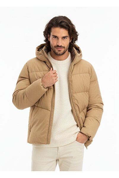 Jack & Jones J&J Jjglbl Puffer Jacket Beige Coat