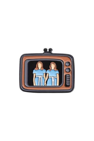 Choice QHXZ1133 Retro TV Collected Enamel Pins Custom Horror Movie Inspiratio...