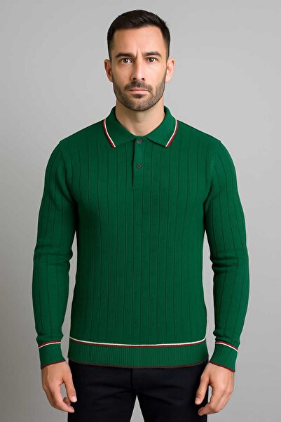 ANATOLIATEKSTILE 👱🏻‍♂️👕🧶Men's Casual Polo Sweater – Modern Style, Regular...