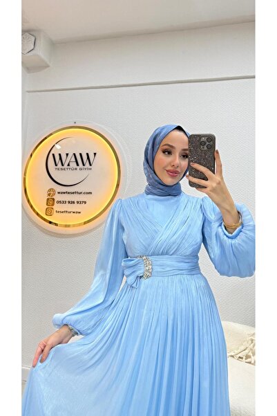 waw tesettür Yeni Sezon Asel Elbise Abiye