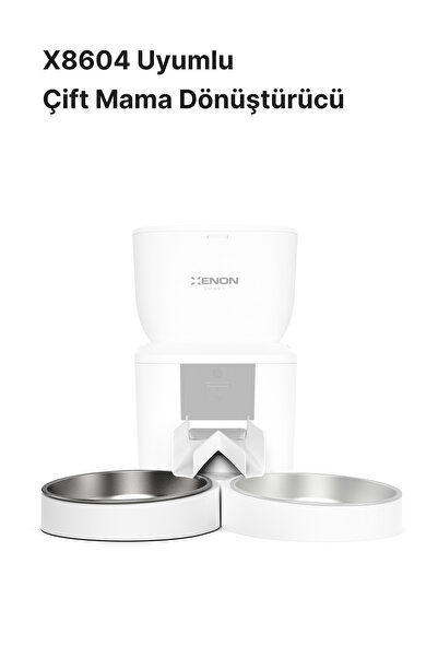 Xenon Smart Akıllı Kedi Tuvaleti, Çift Kaseli Mama Kabı, Çelik Su Pınarı ve 4 Adet Filtre Pet Ürünleri Seti