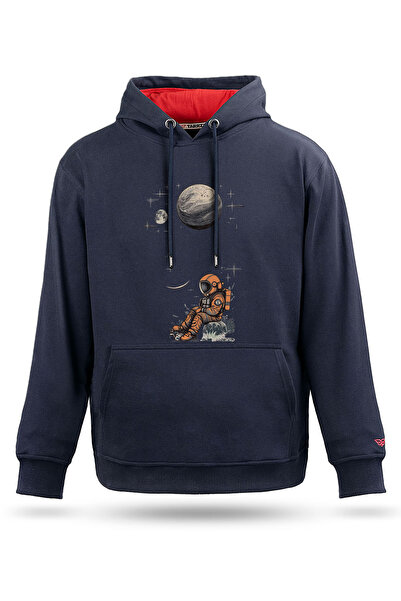 Tarrzzcom سويت شيرت بقلنسوة بتصميم رائد فضاء يجلس على جبل كايادا