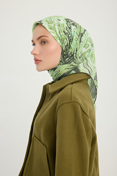 ipekistanbul Φουλάρι με σχέδιο Efilia - Cosmic Paisley - Πράσινο