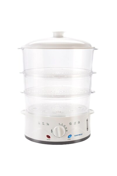 Daewoo Steamer Cooker, 900W, 8.5L capacity, white