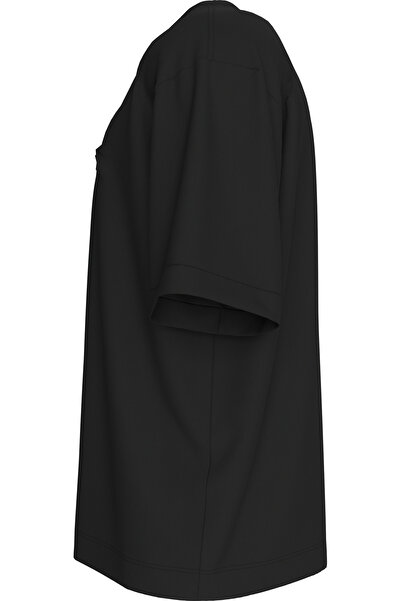 Calvin Klein Men Black Crew Neck Interlock T-Shirt