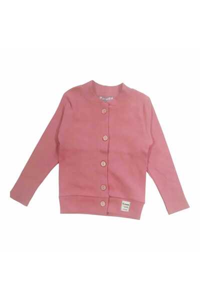 MİNİ FLOWER Girl's Buttoned Camisole Cardigan
