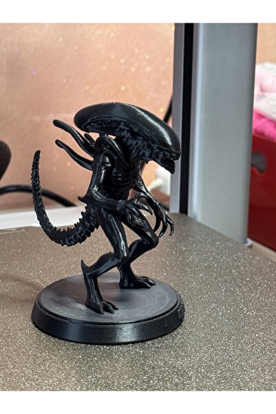shop 3D Baskı Yüksek Detaylı Siyah Uzaylı Yaratık Figürü Koleksiyon Model