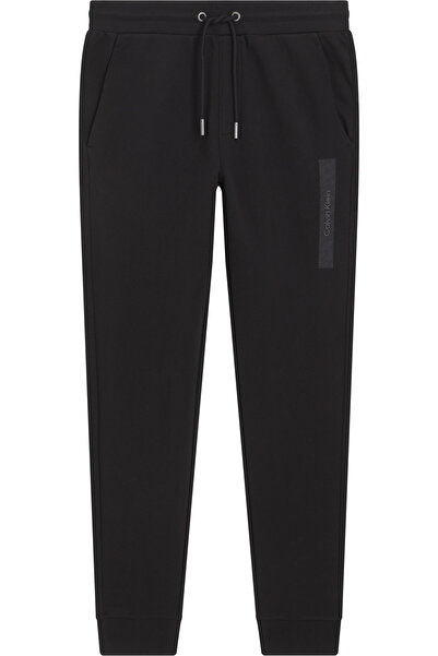 Calvin Klein Men Black Drawstring Waist Slim Fit Joggers
