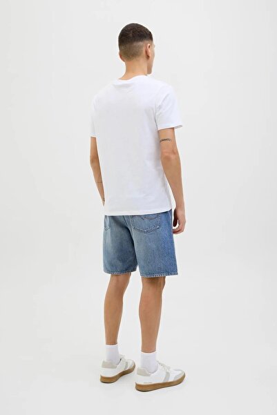 Jack & Jones Mavi Erkek Yüksek Bel Bol Kesim Denim Şort 12269533_JJITONY JJORIGINAL SHORTS