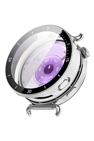 Techsuit Carcasă Defense Bezel + Protector de Ecran pentru Huawei Watch GT 6 41mm (Gri)