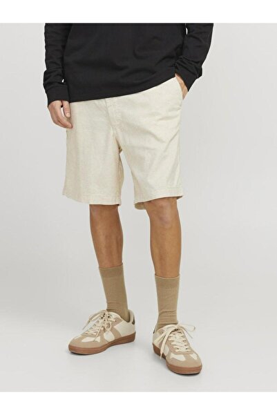 Jack & Jones Ανδρικό σορτς Jack Jones Jaıden Campaıng από λινό καρό 12274968