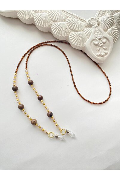 LiKESUN Handmade Beaded Eyeglass Cord 70 cm – Natural Stone