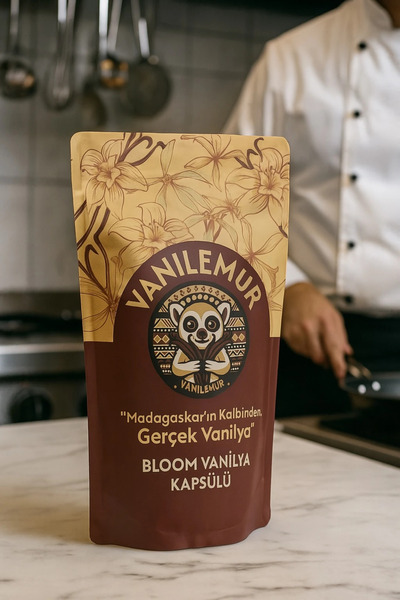 Vanilemur Bloom Vanilya Kapsülü – 50 GR | %100 Doğal, Yoğun Vanilin Aromalı,