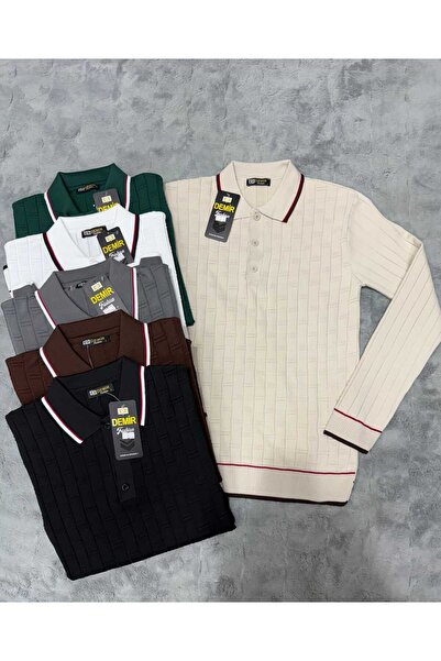 ANATOLIATEKSTILE 👱🏻♂️👕🧶Men's Casual Polo Sweater – Modern Style, Regular Fit Cut