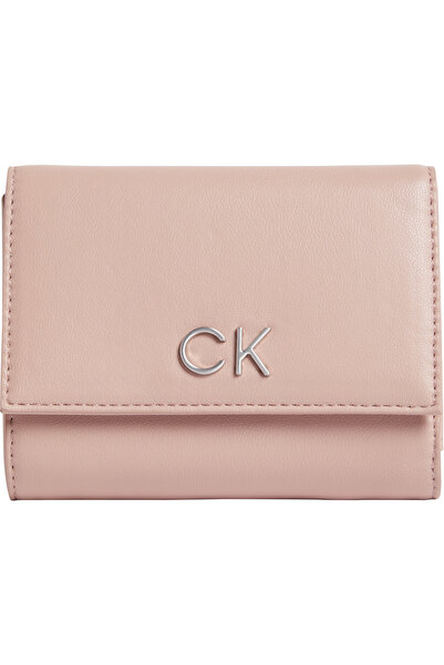 Calvin Klein محفظة نسائية متوسطة الحجم قابلة للطي وقابلة لإعادة القفل من Ash Rose