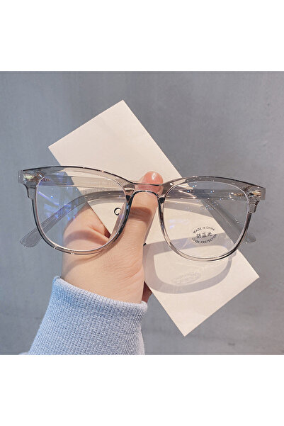 Choice نظارات كمبيوتر كلاسيكية شفافة رمادية واضحة بإطار نظارات مضادة للضوء ال...