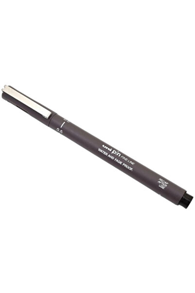 UNİ-BALL Uniball Pin Br Fine Line Brush Tip Pen Dark Gray (3 Pieces)