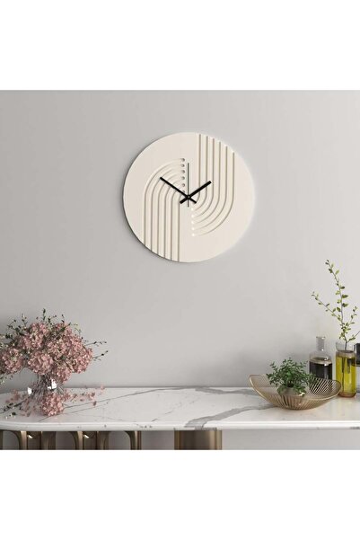 Marktna ساعة حائط خشبية بتصميم هندسي