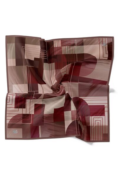 Levidor Κρυστάλλινο κασκόλ με ριγέ γεωμετρικό κλασικό σχέδιο